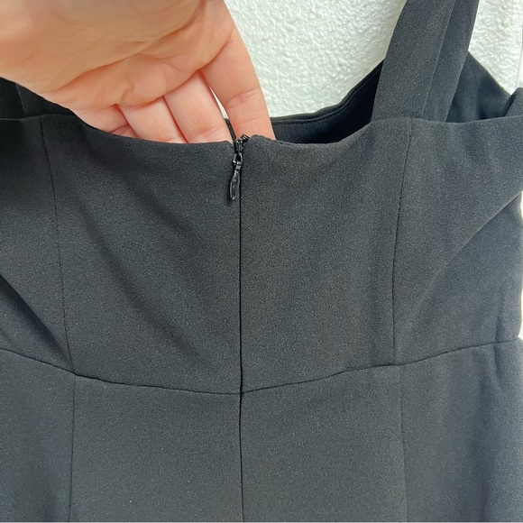 Lulus Vibrant Allure Black Square Neck Sleeveless Bodycon Midi Dress Size Small - Picture 9 of 13